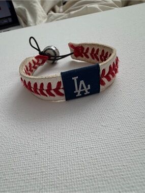 DODGERS LEATHER BRACELET
